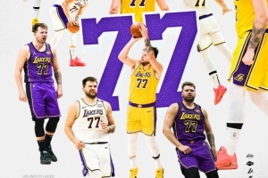 这就是排面！湖人官方连发11条推文 全是东契奇续约相关